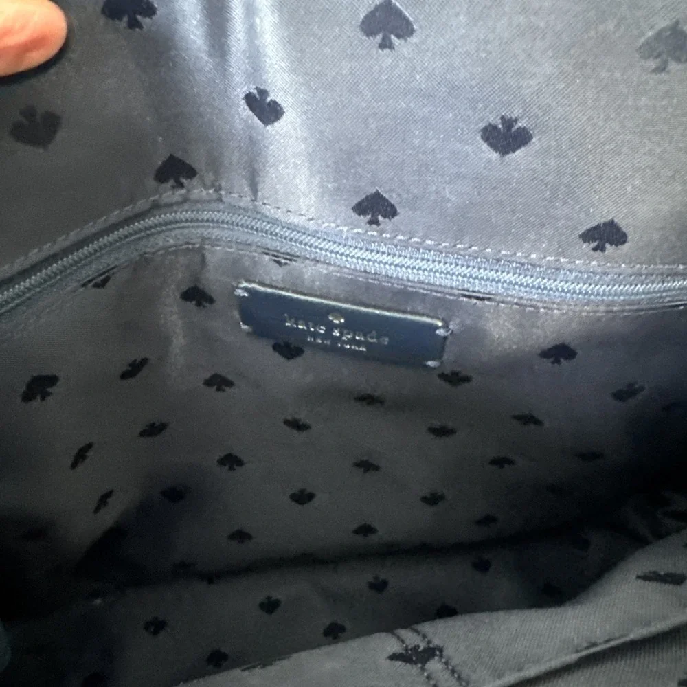 Kate Spade Patterson Drive medium dome satchel Royal Blue W Silver Hardware